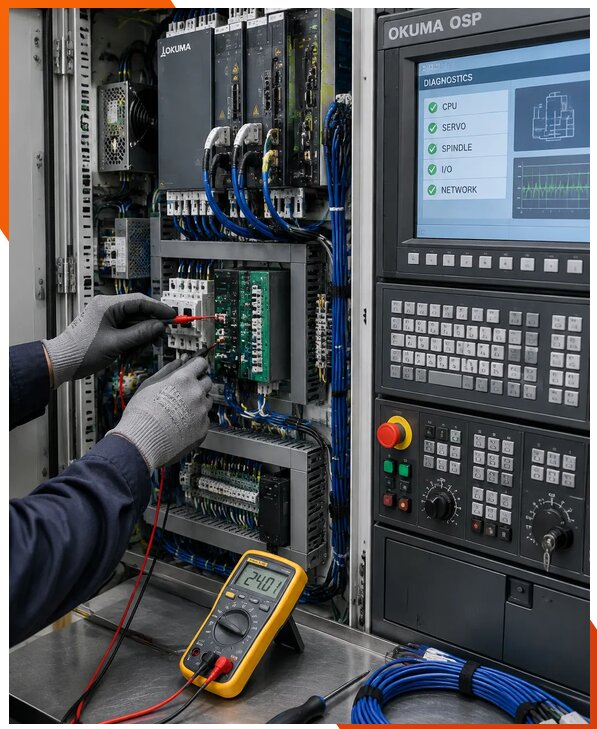 Ремонт систем ЧПУ Okuma OSP в Тихвине